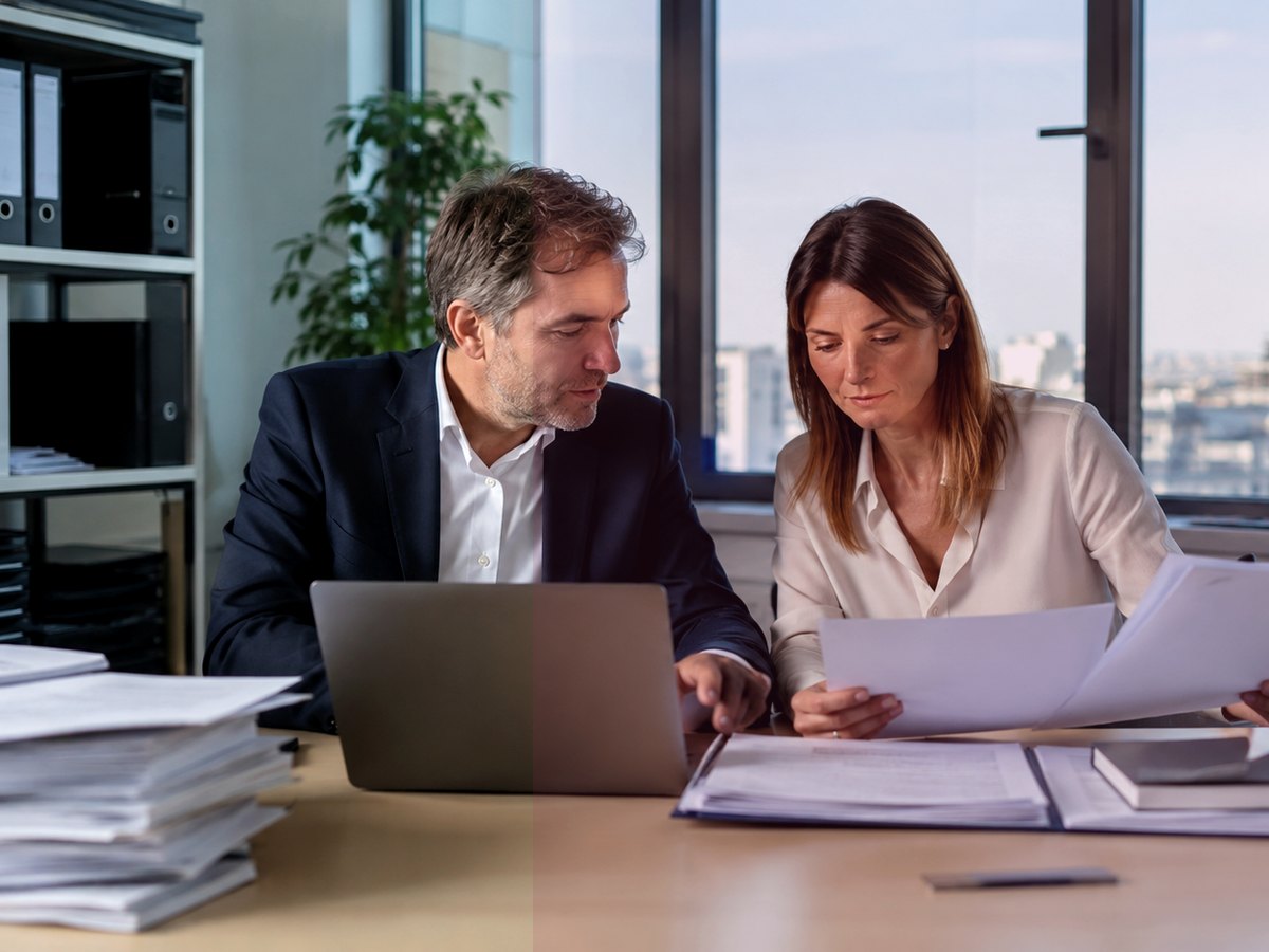 Équipe en réunion dans un bureau